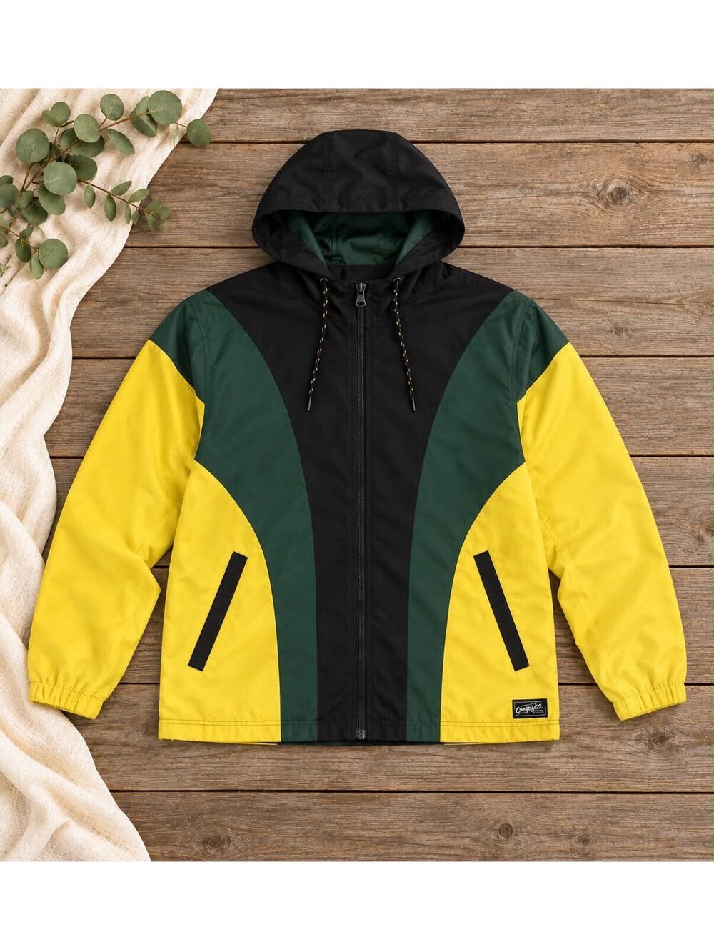 Empyre Men's Colorblock Utility Jacket with Hood